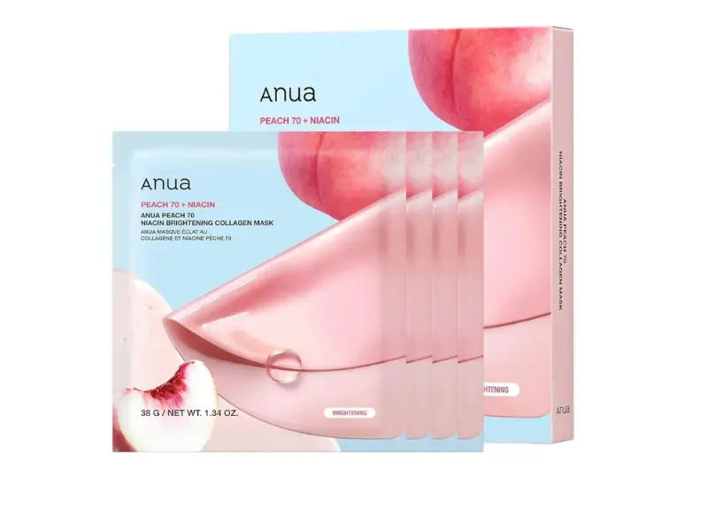 Anua Peach 70 Niacin Brightening Collagen Mask 38g-1
