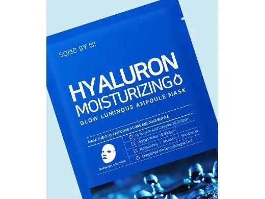 SOME BY MI Hyaluron Moisturizing Glow Luminous Ampoule Mask 1 PC-1