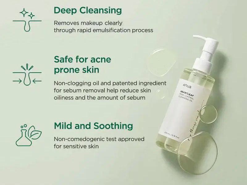 Anua Heartleaf Pore Control Cleansing Oil 200ml-2