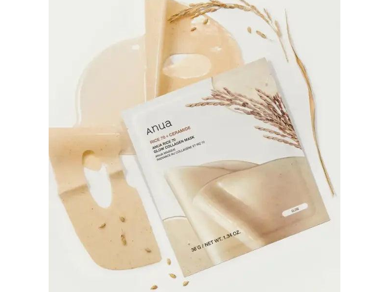 Anua Rice 70 Glow Collagen Mask 38g-2