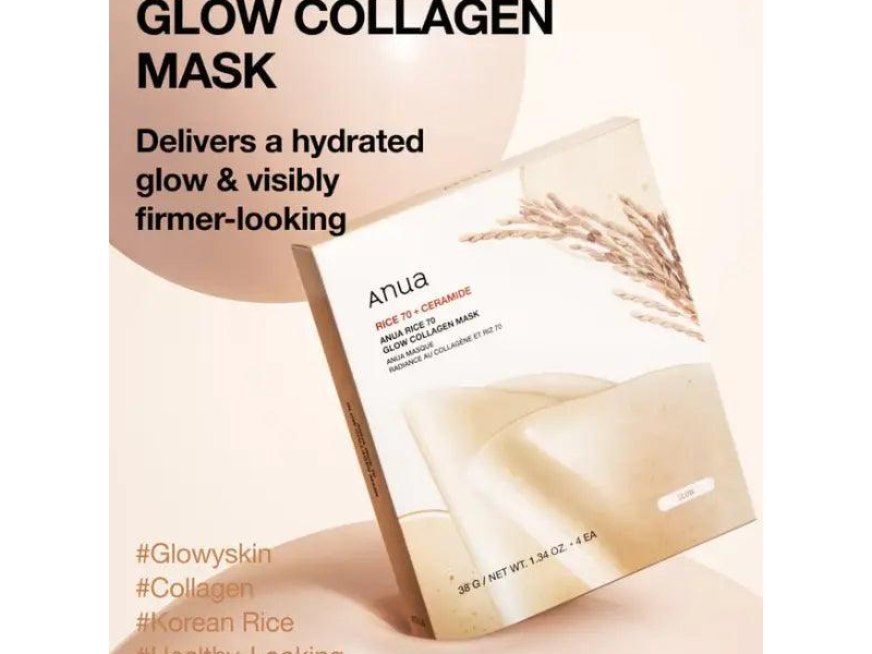 Anua Rice 70 Glow Collagen Mask 38g-3
