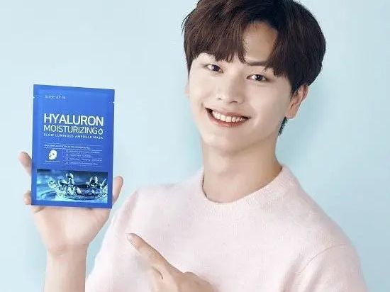 SOME BY MI Hyaluron Moisturizing Glow Luminous Ampoule Mask 1 PC-2