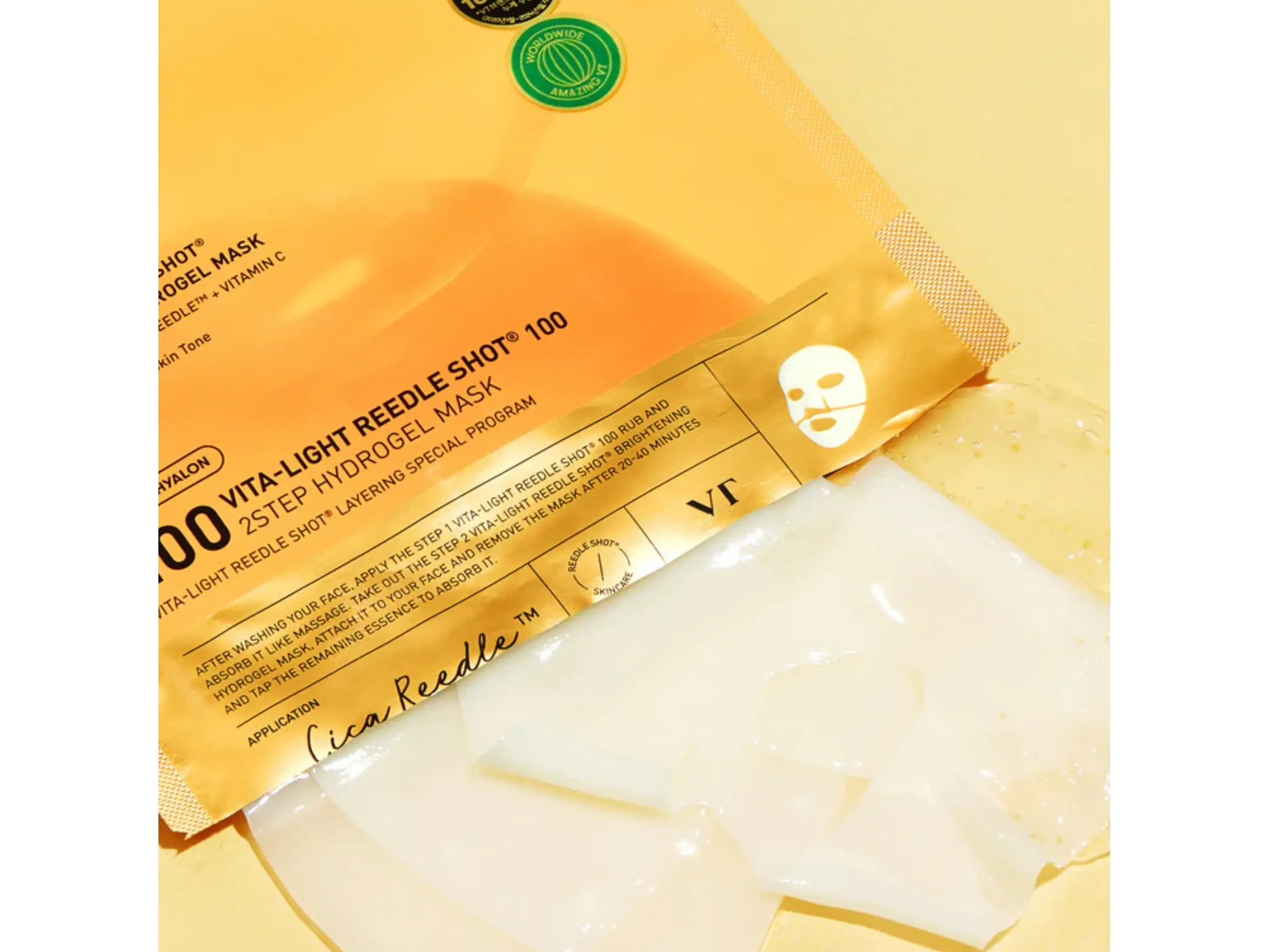 VT Vita-Light Reedle Shot 100 2-Step Hydrogel Mask 36g-2