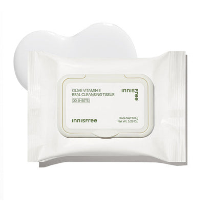Innisfree Olive Vitamin E Real Cleansing Tissue 150g (30ea)